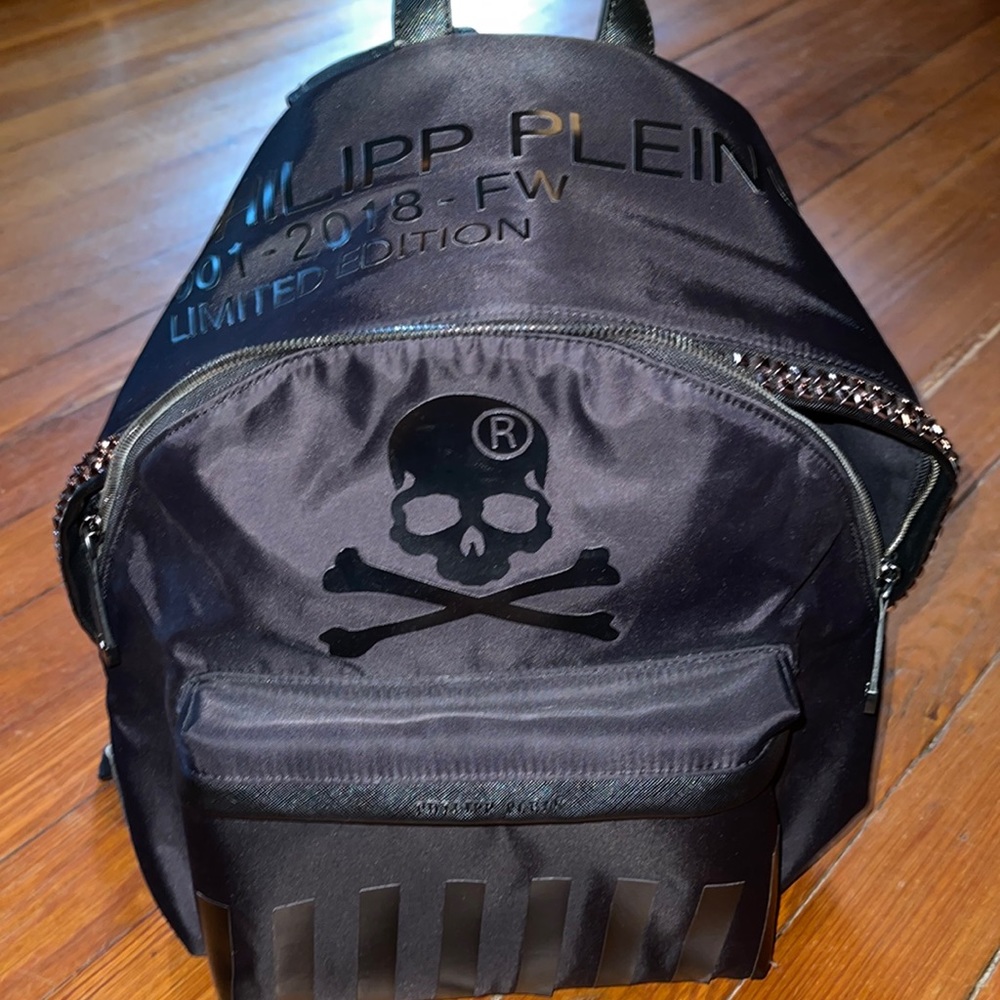 Philipp Plein Black Skull Backpack 2018 Limited Edition